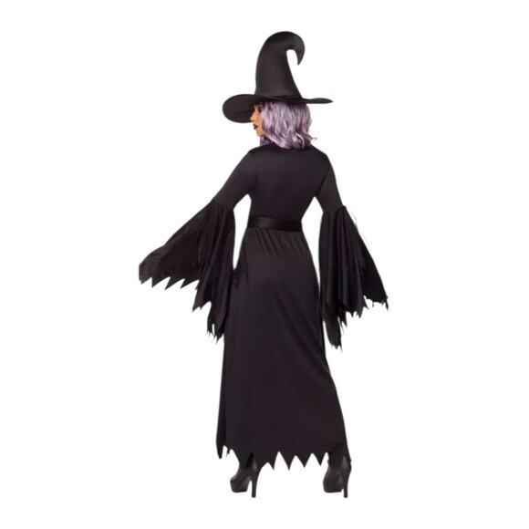 Spirit Halloween Gothic Witch Costume SZ M Robe Dress Vampire Medieval NO BELT - Picture 7 of 9